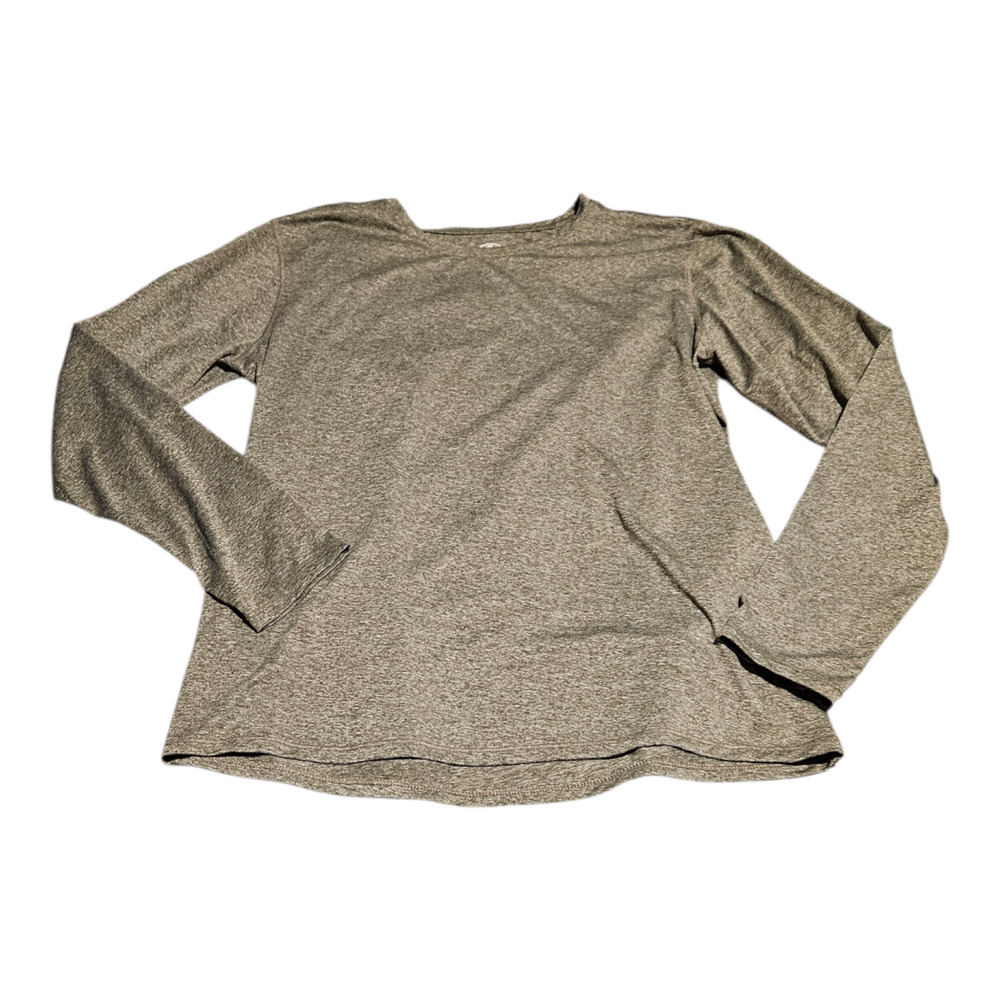 Athletic Works Medium Gray Long Sleeve Pullover Shirt